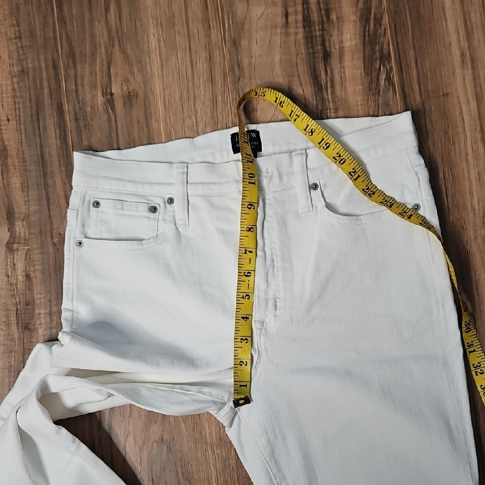 J Crew High Rise Skinny Cream Jeans Size 30 - Picture 6 of 11